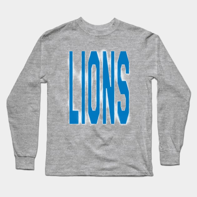 Detroit Lioooons 23 Long Sleeve T-Shirt by Very Simple Graph